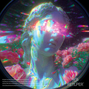 RETLPER Original Venus Cyber Future 3D Perspective Reflective Stickers Flat Waterproof Decal for Laptop Colorful Accessories