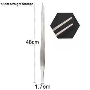 Aquarium Stainless Steel Tweezers Straight Curved Water Grass Aquatic Plants Clip Pliers Long Tweezers Fish Tank Cleaner Tools