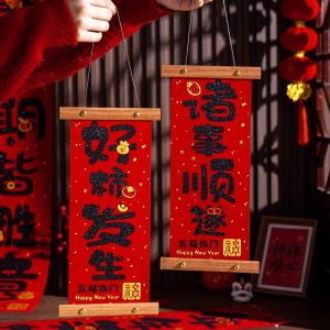 New Year Decoration Snake Year Hanging Ornament Living Room Classroom Decorations Festive Velvet Material Indoor Hanging Decor