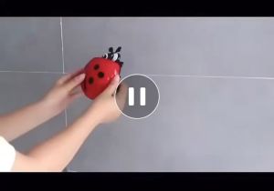 7E(PC10）ที่ใส่แปรงสีฟัน - ยาสีฟัน(ลายเต่าทอง) แบบจุกติดผนัง อุปกรณ์ของใช้ในห้องน้ำ ที่แขวนของ ติดผนัง