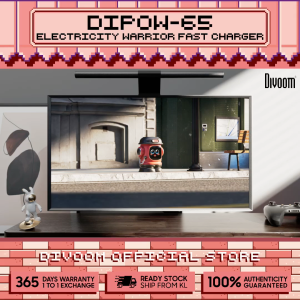 Divoom DIPOW-65 Red Electricity Warrior Fast Charger 65W High-Speed Charging 2 Type-C + 1 USB-A Output