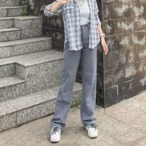 Celana Loose Jeans wanita haighwaist