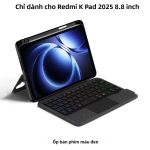 AJIUYU | Ốp Bàn Phím Rời Magic Dành Cho Máy Tính Bảng Xiaomi Redmi K Pad 8.8 Inch 2025 Có Giá Đỡ Bút Chống Sốc Phong Cách Doanh Nhân