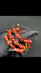 vòng tay nữ hồ ly thạch anh tóc đỏ mix xu kim tiền và đồng điếu thạch anh tóc đỏ tự nhiên vip vòng tay đá phong thủy hợp mệnh thổ mệnh hỏa trang sức thiết kế đủ hóa đơn thẻ bảo hành