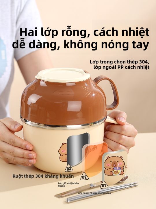 YOULUNMEI | Hộp Cơm Cách Nhiệt Có Nắp | Lazada.vn