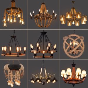 Industrial Style American Retro Large Pendant Light Warm Iron Artistry Ideal for Restaurant Living Room Bar Weave Rope Lighting