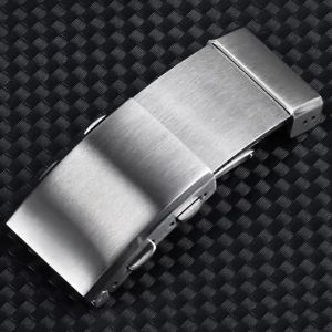 Khóa Cài Đồng Hồ Có Thể Điều Chỉnh 18mm-22mm Thép Không Gỉ 316L Nút Kim Loại Có Thể Mở Rộng Được Chải Bóng Phụ Kiện Đồng Hồ