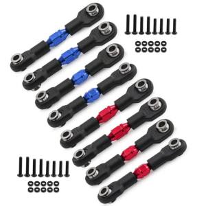 ONEVAN | 4pcs Aluminum Alloy Adjustable Turnbuckles for 1/10 TRAXXAS 4-TEC DRIFT FORD MUSTANG #8348 #10542 RC Car Upgrade Parts