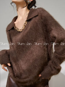 PlumJan | Elegant Turtleneck Sweater Mocha Brown
