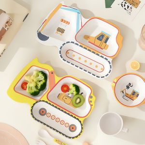 RUIJIADE | Bamboo Fiber Childrens Dining Set