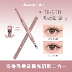 Phấn Mắt DZ Double Glow Shadow Highlighting Eyeliner Pen Two-in-One Natural Looking Easy to Color Eye Makeup Tool