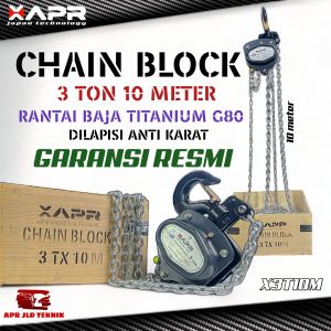 Chain Block APR 3ton 10 meter katrol kerekan takel X3T10M