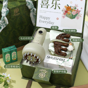 Quà Tặng Trung Quốc Mới 2025 Quà Tặng Sinh Nhật Cho Nữ Quà Tặng Khách Hàng Thực Tế Cọ Gỗ Hộp Quà Tặng