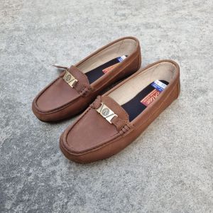 Alex Shoes Womens A Buckle Design Nubuck Real Leather Flat Loafers Shoes Made in Marikina