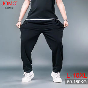 10XL Black Oversize Casual Pants Breathable Men Sweatpants Loose Trousers [Plus Size]
