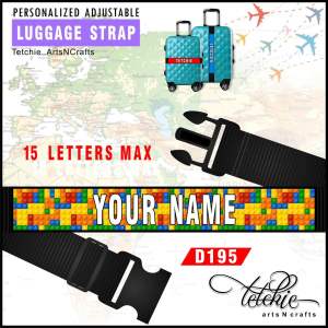 .Personalized Adjustable Luggage Strap Suitcase Belt / Travel Bag Strap