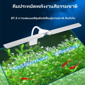 ไฟตู้ปลาไฟ LED ตั้งเวลาถังน้ำขนาดเล็กขนาดเล็กเพิ่มความสว่างสว่างและประหยัดพลังงานกระบอกกลมไฟคลิปด้านข้างพิเศษ