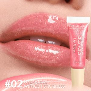 Crystal lip balm moisturizing lip oil gel texture lip gloss long-lasting hydration lip essence lip makeup.