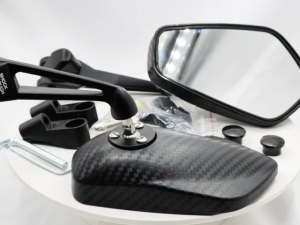 1 pair electric motorcycles modified with universal side mirrors CNC aluminum AOS9 upgraded high-definition anti glare large field rearview mirrors