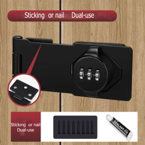 Password Lock Bolt Metal Door Latch Anti-Theft Safety Combination Digit Padlock Outdoor Home Wood Gate Hardware