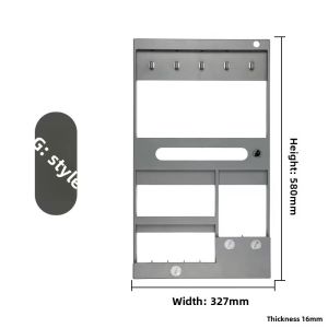 Bathroom Cabinet Beauty Rack Mirror Back Storage Rack Accessible Luxury Mirror Cabinet Backboard Cosmetics Storage Rack Punch-Free Installation