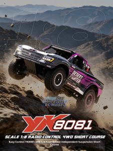 Large High-Speed Electric Four-Wheel-Drive Brushless Off-Road Desert Short Course Truck