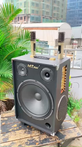 Loa kéo karaoke Bass30 S12 Plus công suất 400w Micro UHF pin sạc 18650 Hút Âm Tốt Hát Nhẹ