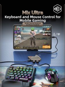 HKII | Bluetooth/Wired Gaming Keyboard Mouse Combo Auto Shooting One-key Combo for Android