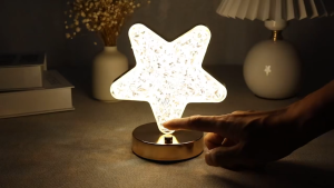 3 Colors Creative LED Diamond Table Lamp Colorful Crystal Atmosphere Light Night Light Touch Desk Lamp Home Decoration