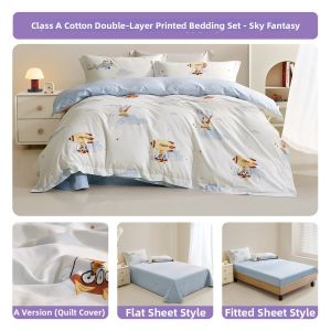 Luolai Kids | Moisture-Absorbing and Breathable Infant Bedding Set 40S
