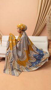 Mukena Batik Maharani Rayon Dewasa Jumbo Nyaman Cantik Mewah Adem Lembut