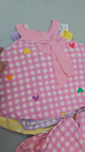 ชุดแฟชั่นเด็ก เสื้อ+กางเกง ทรงบอลลูน ชุดเด็กผู้หญิง 6 เดือน - 2 ขวบ FAS0048