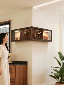 ARTPIONEER | Corner Dust-proof Double-sided Clock Display Shelf