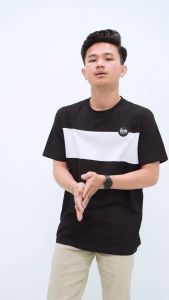 Otsky Kaos Pria Small Logo Mid Colour Cotton Combed 24s