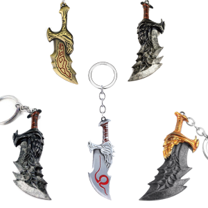New God of War 4 Kratos Sword Keychain Pendant Keyring Jewelry Men And Women Car key chain Accessories