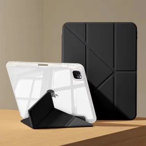 For iPad A16 11th 10th Generation Clear Back Tablet Cover for iPad Air 7 6 5 4 10.9" 11" Pro 11 12.9 Air 13 Mini 6 7 Funda Case