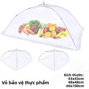 1PC Có Thể Giặt Lưới Thực Phẩm Có Thể Gập Lại Chống Côn Trùng Nhà Bếp Món Ăn Bao Bảo Vệ Bộ Đồ Ăn Bảo Quản Phụ Kiện Sử Dụng Tại Nhà