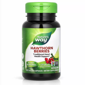 Nature’s Way Hawthorn Berries 360 mg – 100 Vegan Capsules | Traditional Heart Health Support | Non-GMO | Authentic