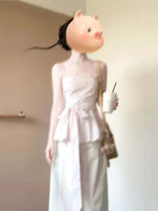 French Unique Slimming French Style Crop Top Womens Summer Casual Wear Age-Defying Strapless Vest Tank Top Casual Outfit