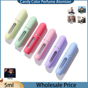 5ml Mini Perfume Atomizer Candy Color Spray Bottle Spray Bottling Dispenser Portable Refillable Spray Bottle Cosmetic Bottle