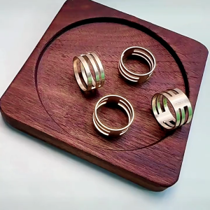 PHYHOO 2pcs / ชุดแหวนแยกทองคำสำหรับการเปิดแหวนเดียวหรือการปิดเครื่องมือช่วยเหลือเปิด