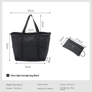 Campingmoon | B-86-B Large Capacity Grocery Totes Solid Color Zipper Shopping Bags Reusable Washable Heavy Duty Outdoor Simple New Fashion