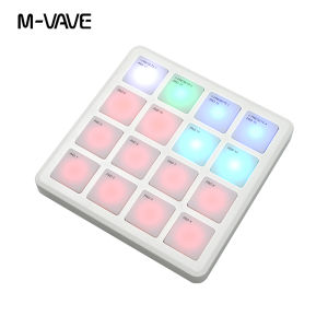 M-VAVE Pocket Pad Bộ Điều Khiển MIDI Không Dây Di Động Bàn Phím Gõ 16 Miếng Tương Thích Công Cụ Sản Xuất Âm Nhạc Nhỏ Gọn