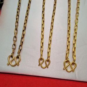 สร้อยคองานดิบทองเหลืองลายโซ่โซ่เรือ ความยาว 18 20 24 นิ้ว งานดิบไม่ได้ชุบ ทองเหลืองโบราณ ใส่ได้ทุกโอกาส พร้อมส่ง