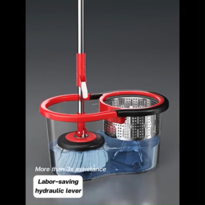 CLEAN STORE 360° Rotating Mop | with Bucket Magic Wet&Dry Mop | 180° Flip Handle | Quick Drain | Black/Green/Coffee