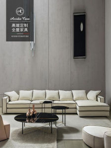 Casamilano Single Seat Sofa Leisure Chair Fabric Couch Bed Wooden Frame Luxury Style Customizable Couch Bench Home Furniture