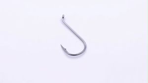 3#-12# 100pcs HSS Carbon Fishing Hooks Plastic Box Fishing Kits