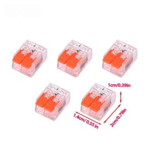 50Pcs Quick Wire Terminal Connector Push In Lever Nut PCT412 413 414 415 Insulated for Circuit Repair Wire Splitting