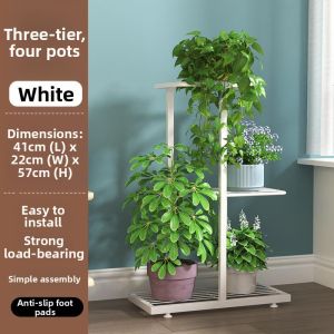 Multi-Level Plant Display Rack for Home and Balcony