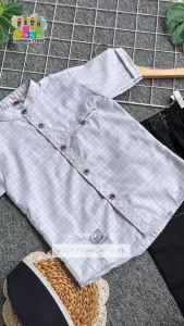 Setelan Koko Anak A&J EL FATTAH LENGAN PENDEK Bahan Katun Touch Spun Premium